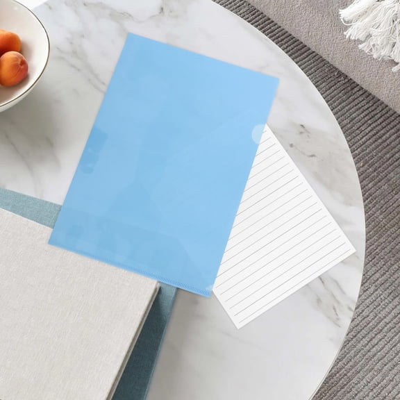 Nicehomfit 36Pcs Clear Document Sleeves Plastic File Envelopes Insert Design Portable for Efficient Paper Organization