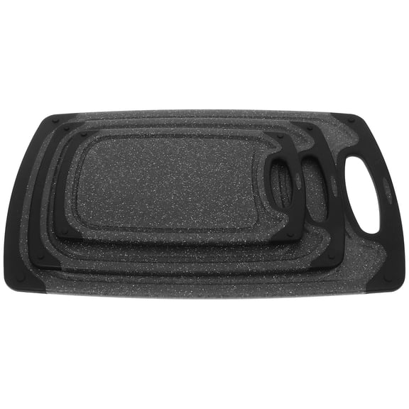 Nicehomfit 3Pcs Black Hanging Cutting Board Set with Widened Handle for Easy Carry