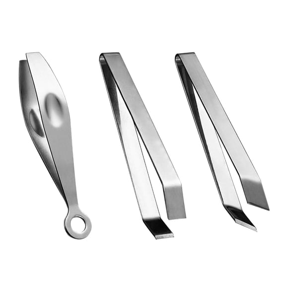 Nicehomfit 3Pcs Stainless Steel Goose Hair Tweezers with Comfortable Grip for Home Kitchen Use