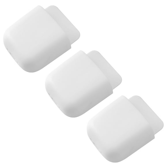 Nicehomfit 3Pcs White Wall Storage Box ABS Storage Rack for Remote Controls and Cell Phone Holder
