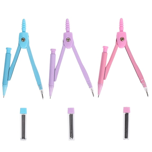 Nicehomfit Metal Geometry Compass 3 Sets for Drafting and Circle for Home Use