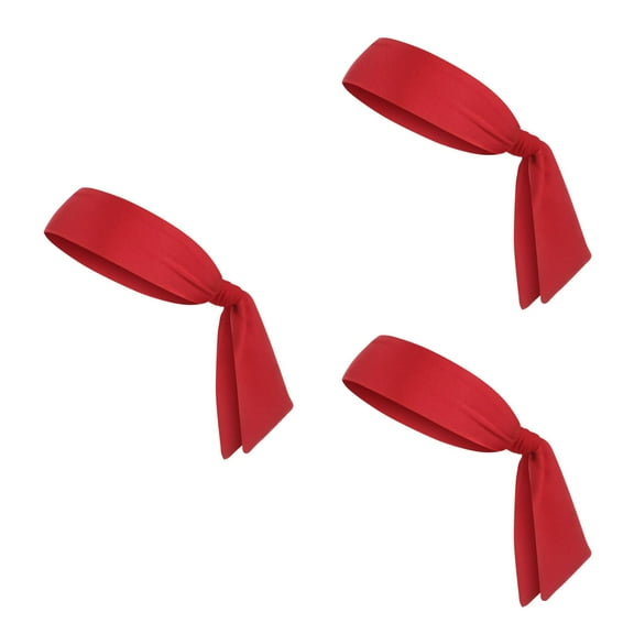 Nicehomfit Red Sweat-Absorbent Workout Headband for Sports and Fitness 3Pcs