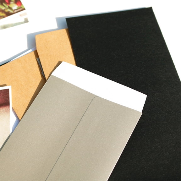 Nicehomfit 40Pcs Assorted Color Kraft Paper Envelopes Practical Paper Pouches for Event Stationery
