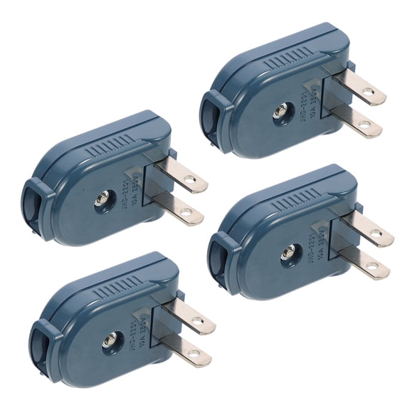 Nicehomfit 4Pcs 2 Prong Plug Replacement Grounding Electric Plug for Guitar and Appliances