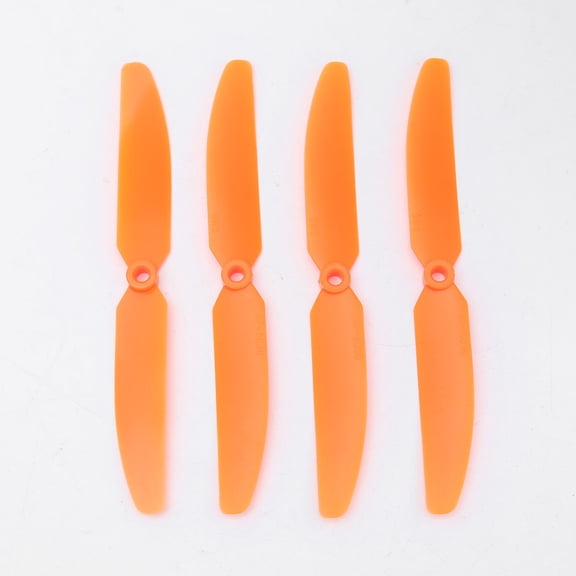 Nicehomfit 4Pcs 5x3 Propeller Orange Hard Plastic for Rc Airplane Replacement and Park Fly