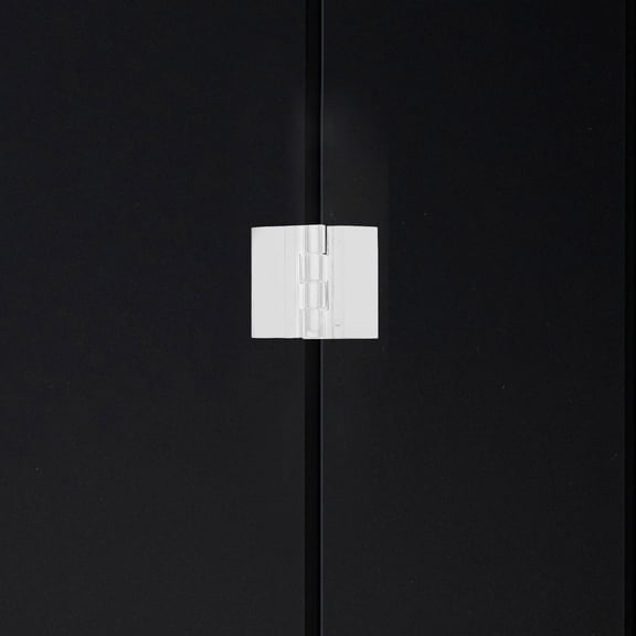 Nicehomfit 4Pcs Durable Plastic Hinges with Adhesive for Glass and Wooden Boxes Red Color