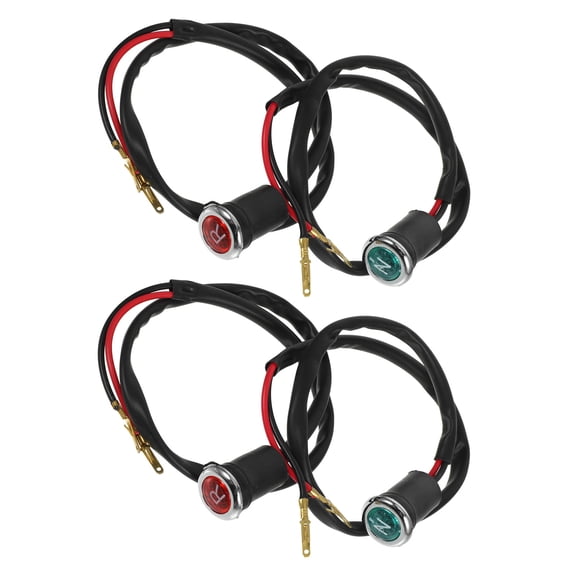 Nicehomfit 4Pcs Motorcycle Reverse Indicator Lights Durable Gear Shift Signal Lamp for Atv and Dirt Bikes