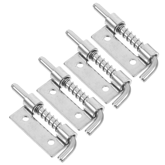 Nicehomfit 4Pcs Spring Bolt Latches for Cabinet Door Stainless Steel Material Easy Installation Home Use