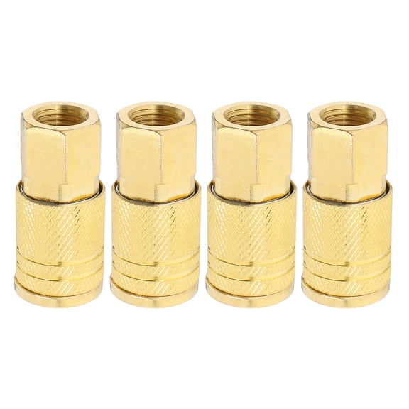 Nicehomfit 4Pcs Threaded Quick Connect Air Compressor Fittings Female Air Hose Adapter for Automotive Use