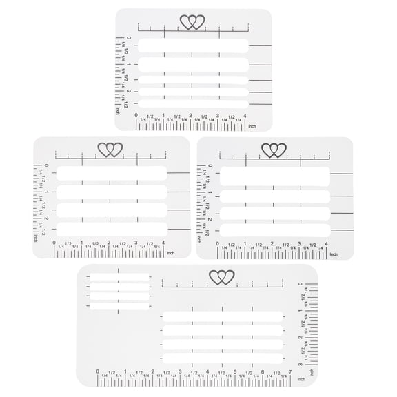 Nicehomfit 4Pcs Transparent Envelope Making Templates with Lettering and Writing Practice Guides