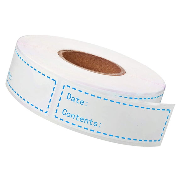 Nicehomfit 500pcs Food Rotation Labels Blue Record Date Identification for Learning and Teaching