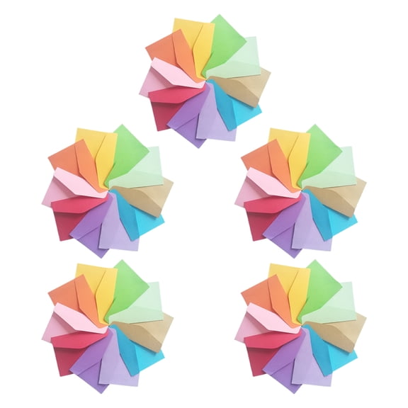 Nicehomfit 50Pcs Assorted Color Kraft Envelopes for Stationary Kit with Versatile Use and DIY Design
