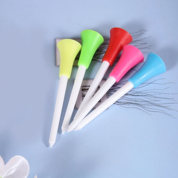 Nicehomfit 50pcs Golf Accessories Plastic Assorted Colors Cushion Design for Outdoor Golf Practice
