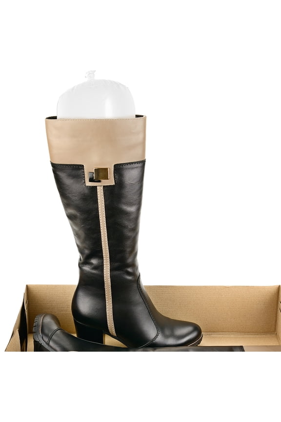 5Pairs Portable Inflatable Boot Trees Transparent Boot Support Form for Tall Boots