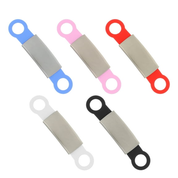 Nicehomfit 5Pcs Assorted Color Pet Dog Tags with Engraving for Anti Lost Collar Use