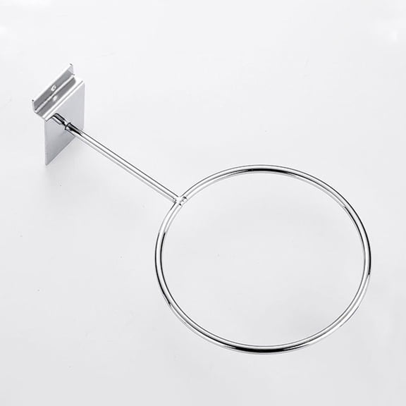 Nicehomfit Durable Plated Silver Iron Ball Holder Wall Mount for Sports Balls 5Pcs