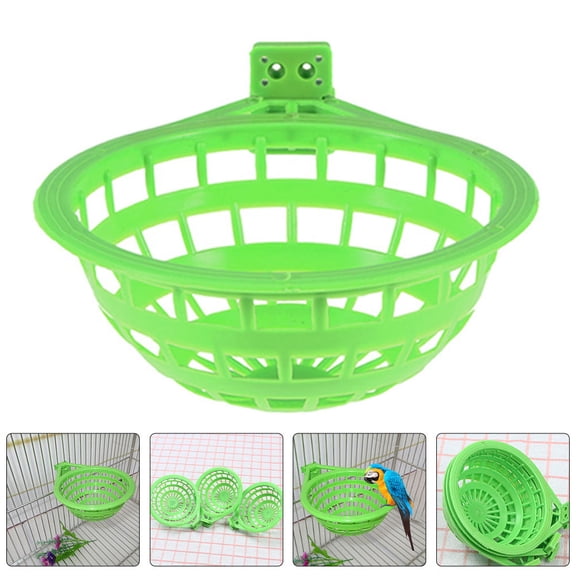 Nicehomfit Cotorras Nest Pigeon Nesting Bowl Light Green Abs 6Pcs