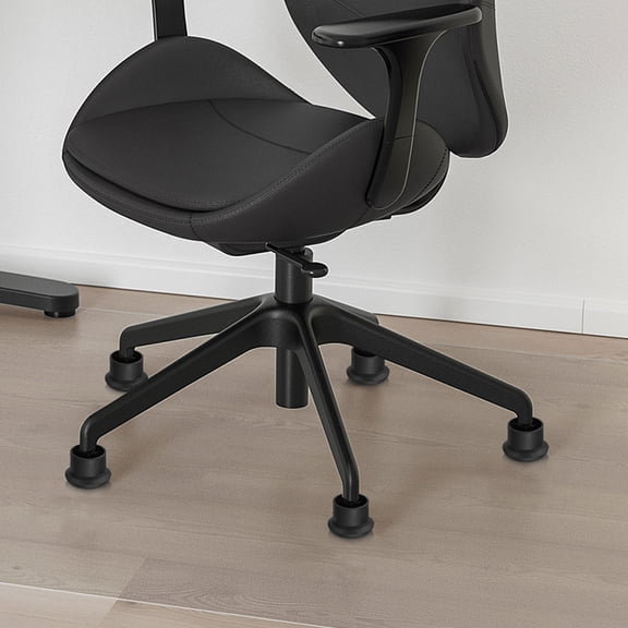 Nicehomfit 6Pcs Black Office Chair Glides with Innovative Design for Smooth Furniture Movement