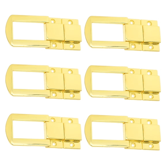 Nicehomfit 6Pcs Golden Metal Cabinet Latch Catch for Wooden Box Decorative Snap Lock Closure Hardware