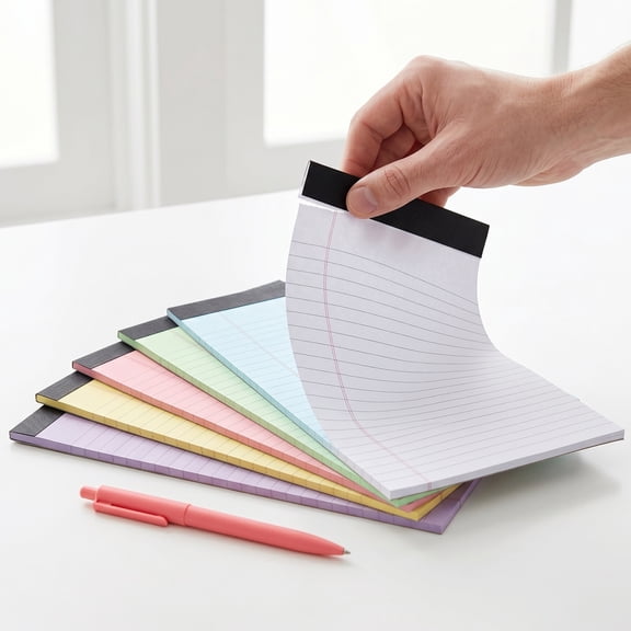 Nicehomfit Portable Note Pads with Smooth Writing Surface - Multi-Hued, 6Pcs
