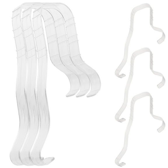 Nicehomfit 6Pcs Plastic Shoe Shape Holder White Shoe Organizer for Display and Storage