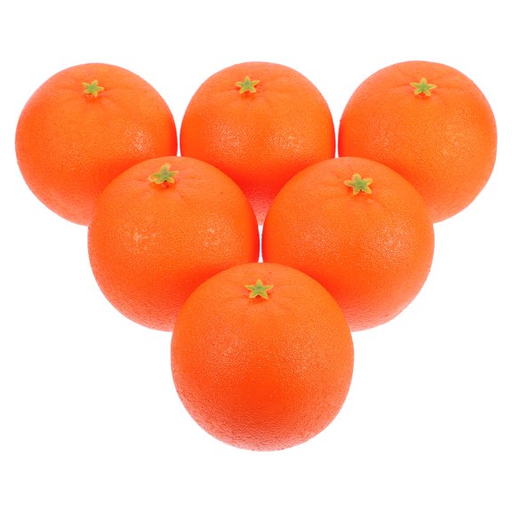 Nicehomfit 6Pcs Simulation Oranges Foam Models for Photo Props and Restaurant Display