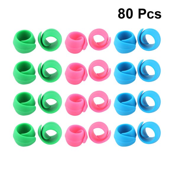 Nicehomfit 80Pcs Silicone Thread Spools Holder for Domestic Sewing Machine Flexible and Reusable