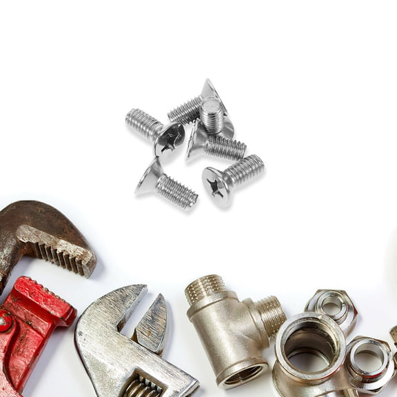 Nicehomfit 8Pcs Car Brake Disc Rotor Screws Stainless Steel Front Rotor Bolt Fasteners Plated Silver