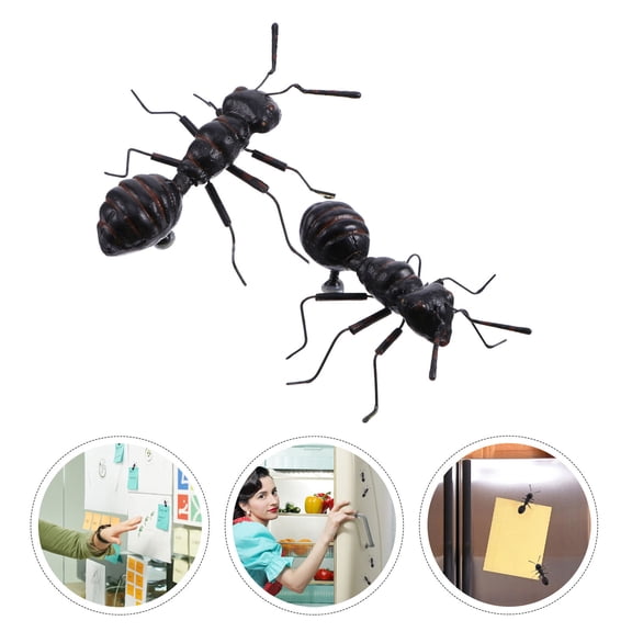 Nicehomfit 8Pcs Magnetic Animal Fridge Stickers Black for Refrigerator Whiteboard and Locker