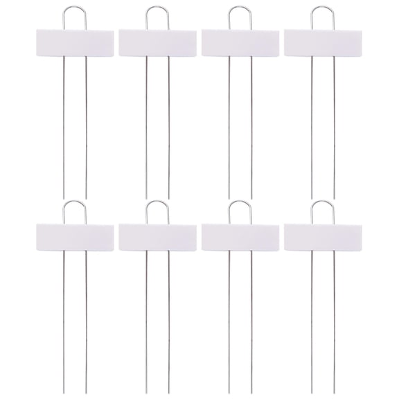 Nicehomfit 8-Pack White Iron Plant Label Tags Durable Garden Markers for Vegetable and Flower Identification at Home