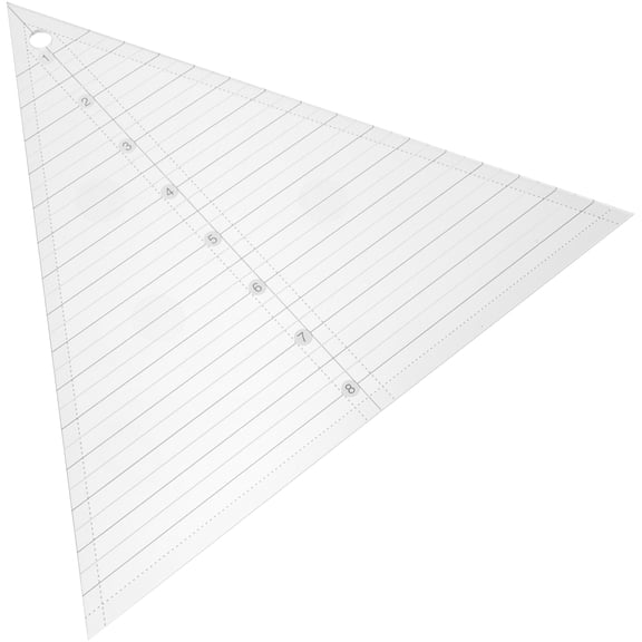 Nicehomfit Acrylic Quilting Ruler for DIY Crafts White Durable Cutting Ruler with Marking Lines 15 x 3 inches