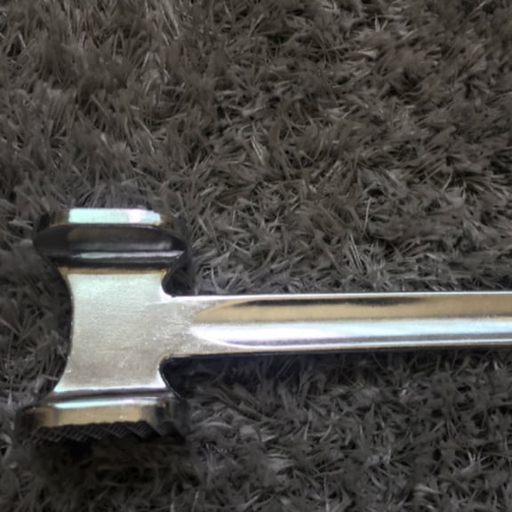 Nicehomfit Plated Silver Meat Hammer Kitchen Tool with Hanging Ring for Easy Storage and Tenderising