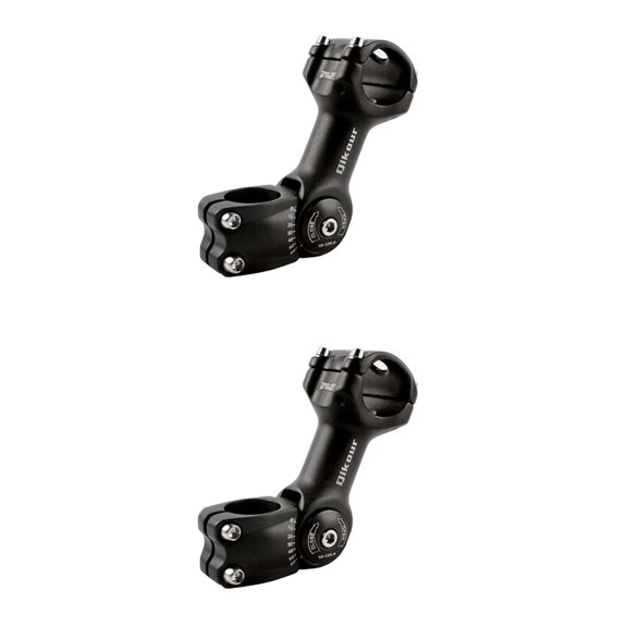 Nicehomfit Aluminum Alloy Handlebar Riser Black Easy Install Comfortable Ride 2Pcs