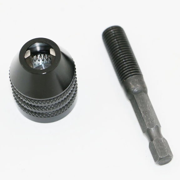 Nicehomfit Aluminum Alloy Keyless Chuck for Drills with Fast Bit Change and Durable Black Finish