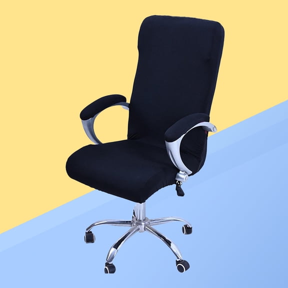 Nicehomfit Armchair Slipcover Black Back Protection for Adults in Workplace 1Pack