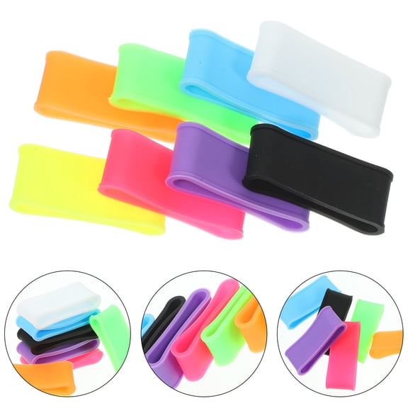 Nicehomfit 16Pcs Reusable Non Skid Racket Grip Rings for Tennis Badminton Handle Protection Use