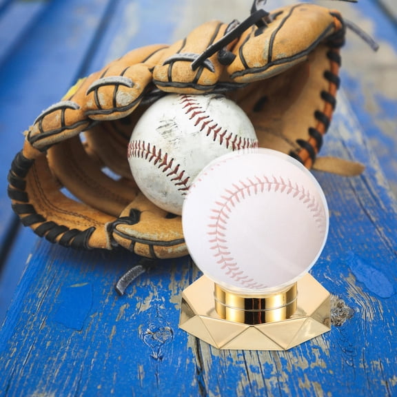Nicehomfit Baseball Card Storage Box Baseball Display Case Transparent Gold Preservation Sports Enthusiasts 1Pack