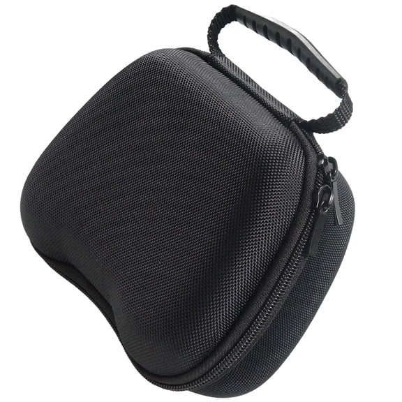 Nicehomfit Black Game Console Storage Bag with Eva Shell and Soft Velour for Accessories