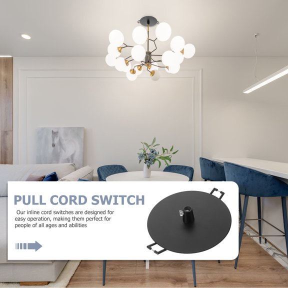 Nicehomfit Black Pendant Lamp Base Plate Ceiling Mount with Recessed Design and Secure Fixture Support