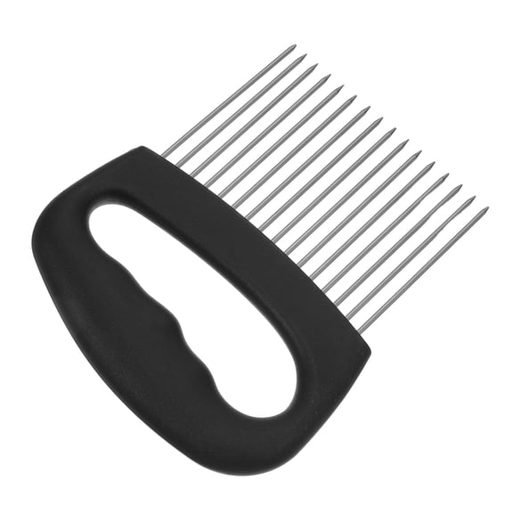 Nicehomfit Black Stainless Steel Tomato Slicer Holder for Precise Kitchen Cutting and Food Prep