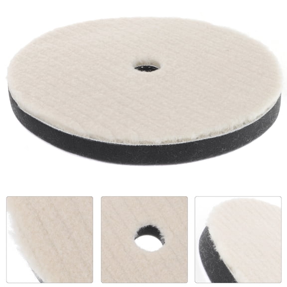 Nicehomfit Buffing Pad Wool Polisher Pad for Car Detailing with Reusable Washable Fiber