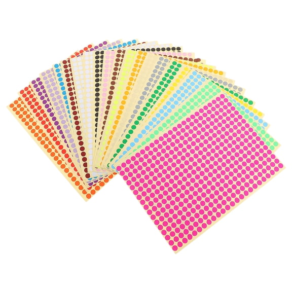 Nicehomfit Colored Sticker Dots Small Round Labels for Home Decoration and Item Sorting