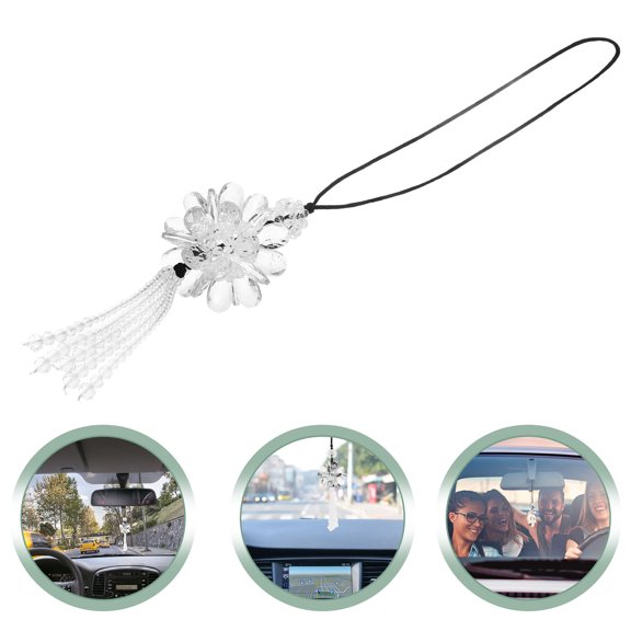 Nicehomfit Artificial Crystal Car Pendant Decor Resistant to Fading Easy to Suspend
