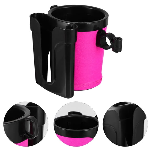 Nicehomfit Riding Phone Bottle Holder Pink Plastic Cup Holder Fits Various Bottle Sizes for Mountain Bikes
