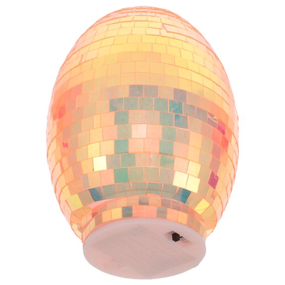 Nicehomfit Decorative Glass Easter Eggs with Disco Mirror Finish for Office Desk Display