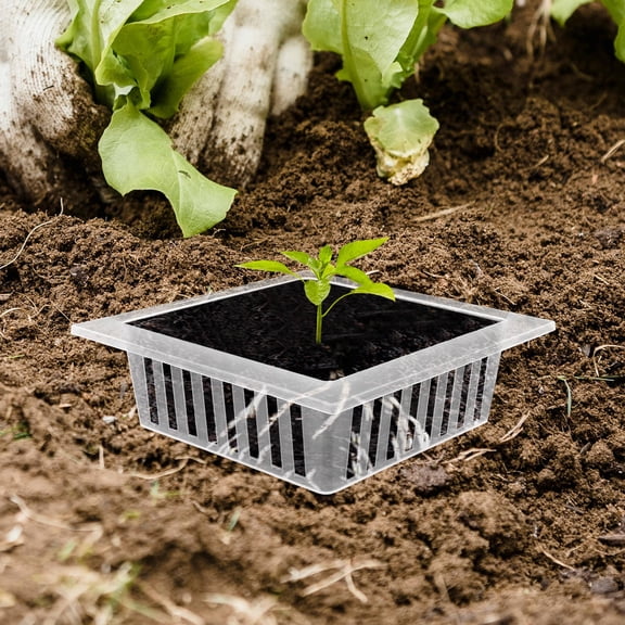 Nicehomfit Durable Transparent PP Net Pots for Hydroponics and Gardening 10Pcs
