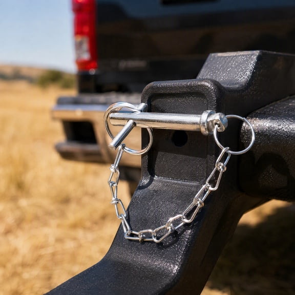 Nicehomfit Spring Lock Hitch Pin Accessory Plated Silver for Trailer Jack Stand