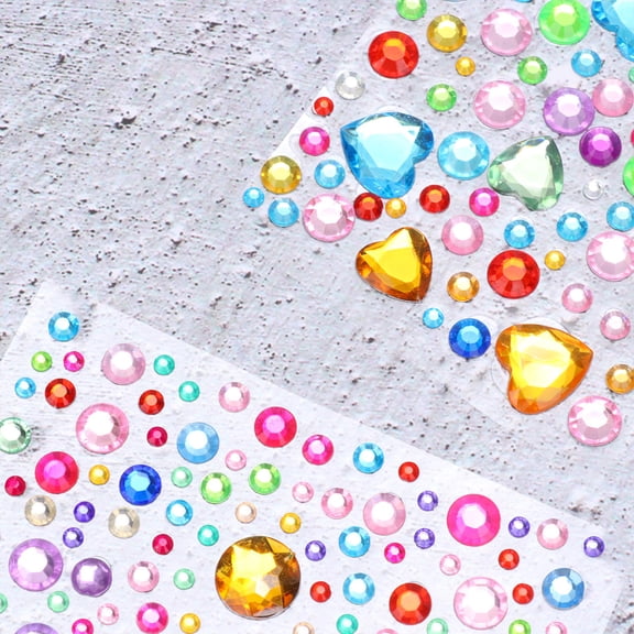 Nicehomfit Easy to Stick DIY Crystal Rhinestone Stickers for Phone and Craft Decoration