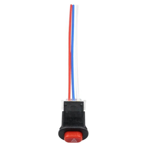 Nicehomfit Motorcycle Double Flash Switch Button Warning Light Switch Easy Installation