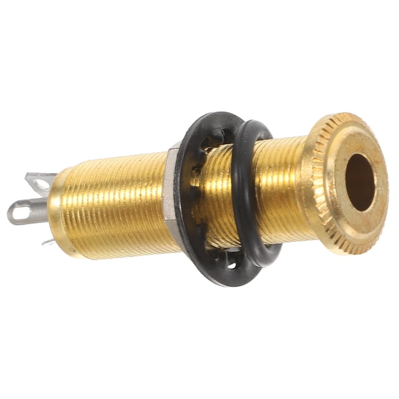 Nicehomfit Golden Threaded Guitar Output Jack Suitable for Bass Acoustic Electric Instruments